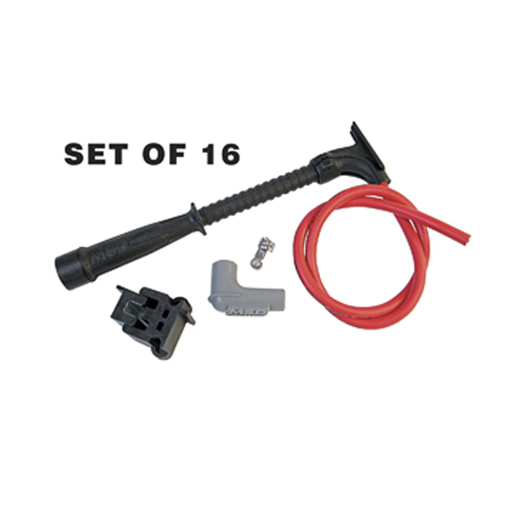 MSD Red and  Black Super Conductor Wire Set, Dual Plug Hemi