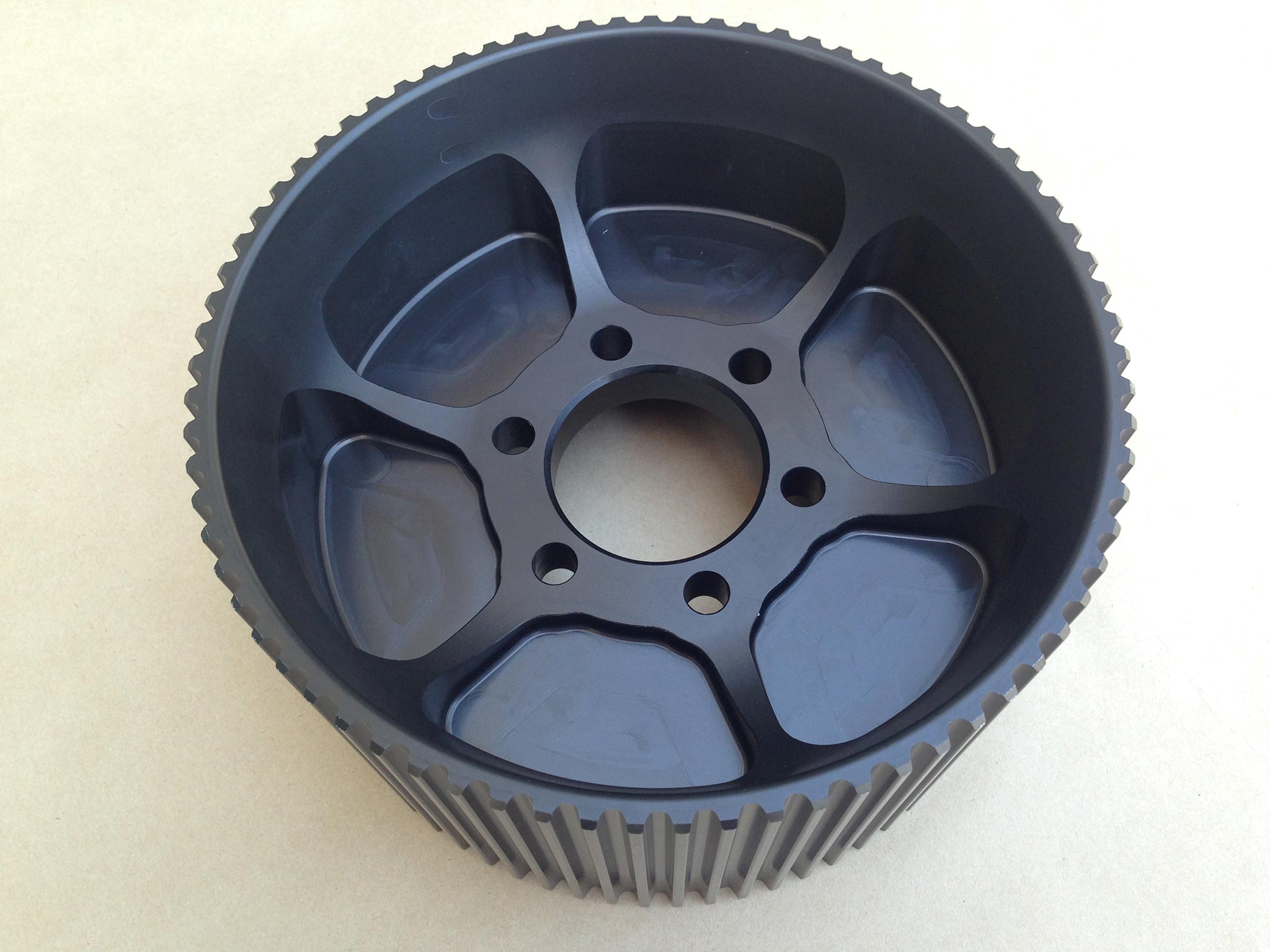 8mm x 84mm 75 Tooth Center Flange Bottom Pulley – Norm Grimes Racing